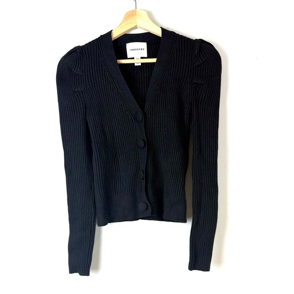 Industry Black Women's Sweater Cardigan Size Small